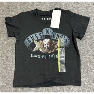Guns N' Roses Boy's Baby Shirt Graphic Print Black 12 Months